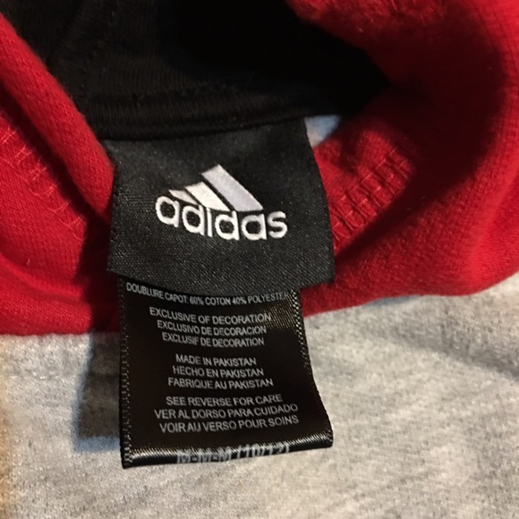 EUC BOYS LARGE ADIDAS HOODIE - Picture 3 of 4